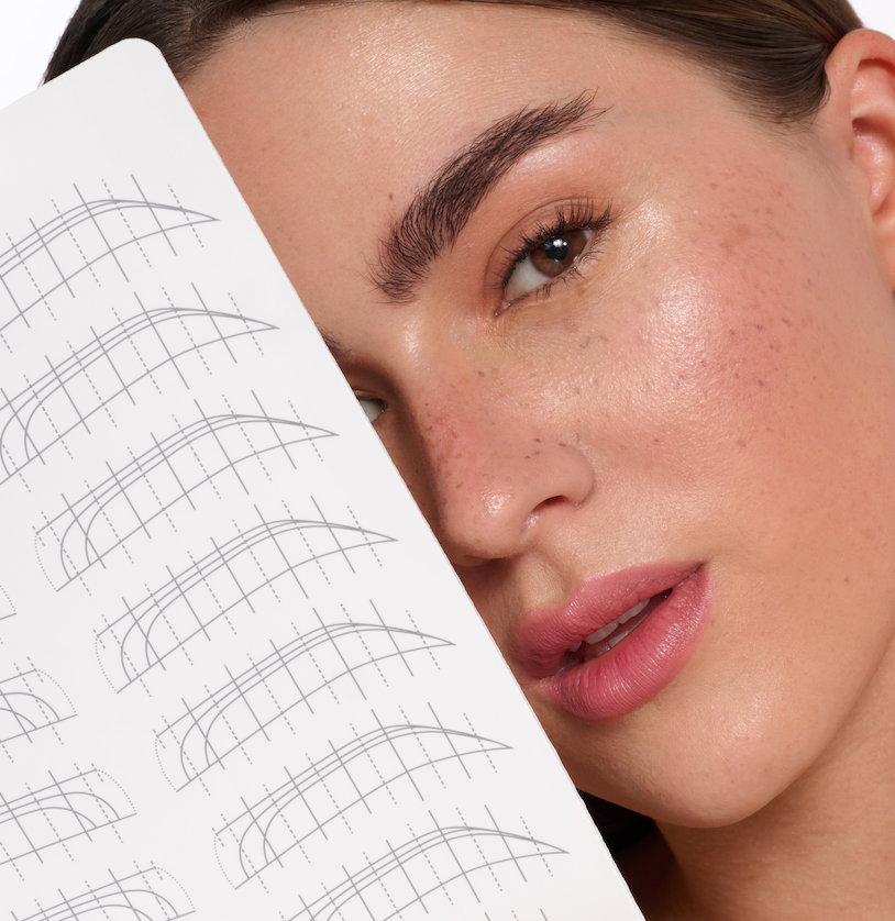 Latex matte Augenbrauen 2 Stk.