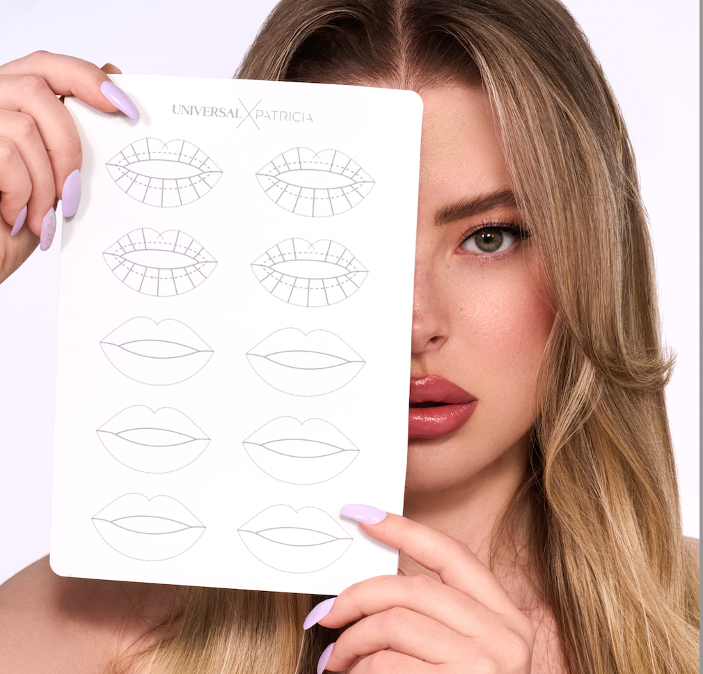 Latex Matte Lippen 2 Stk. beidseitig